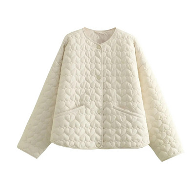 SLTNX TRAF Jesenske ženske jakne Prošivena podstavljena odjeća Topla odjeća Odjeća u trendu Ženska pamučna jakna s uzorkom životinja