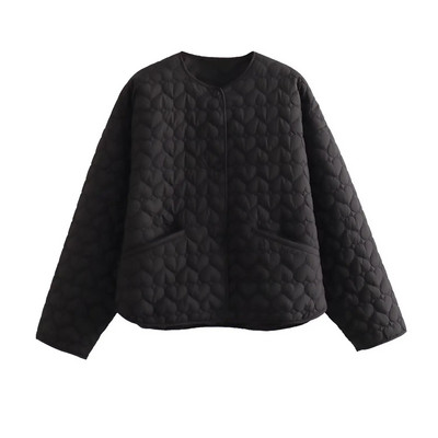 SLTNX TRAF Jesenske ženske jakne Prošivena podstavljena odjeća Topla odjeća Odjeća u trendu Ženska pamučna jakna s uzorkom životinja