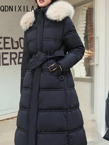 Μόδα πάρκα για γυναίκες Κορεάτικα casual μπουφάν Κομψά υπερμεγέθη παλτό Νέο χοντρό ζεστό μακρυμάνικο τοπ Φθινόπωρο Χειμώνας 2023