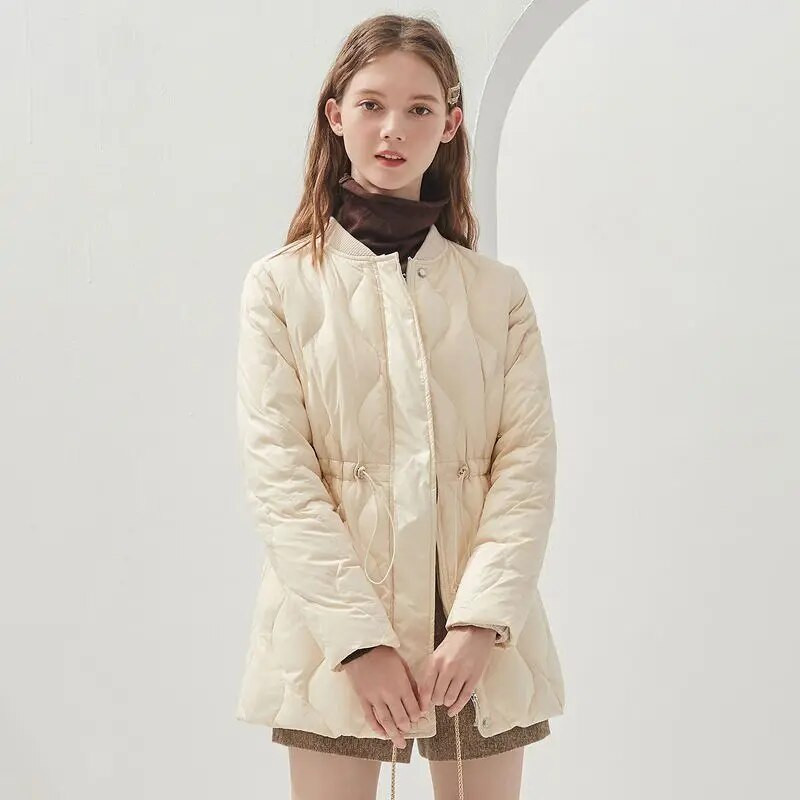 Naiste jakid, talv 2023, väga soe, kerge polsterdatud ülikerge pika sulejope Parkase trendimantel naistele külmaga