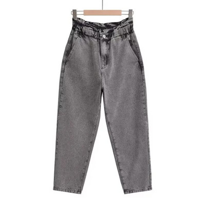 TRAF ZR Baggy farmer női rugalmas magas derekú Y2k Streetwear Vintage Solid Losse nyári teherfarmer női széles nadrág