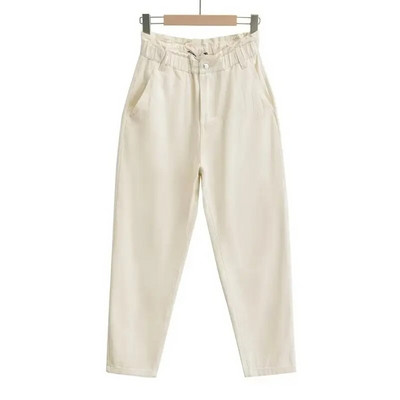 TRAF ZR Baggy farmer női rugalmas magas derekú Y2k Streetwear Vintage Solid Losse nyári teherfarmer női széles nadrág