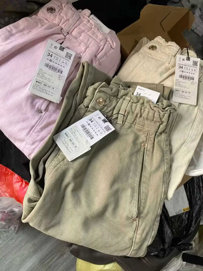TRAF ZR Baggy farmer női rugalmas magas derekú Y2k Streetwear Vintage Solid Losse nyári teherfarmer női széles nadrág