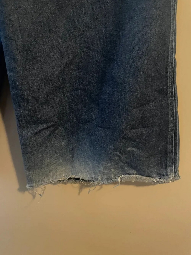 Y2k Teksad Harajuku Hip Hop Letter Graafiline Tikand Retrosinine Suuremõõdulised Baggy Teksad Sääre pikkusega püksid Uued gooti laiad püksid