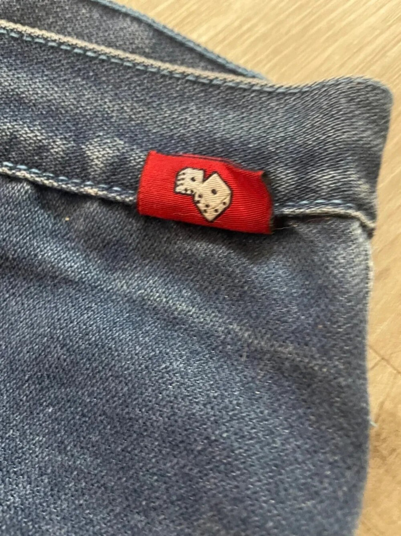 Y2k Teksad Harajuku Hip Hop Letter Graafiline Tikand Retrosinine Suuremõõdulised Baggy Teksad Sääre pikkusega püksid Uued gooti laiad püksid