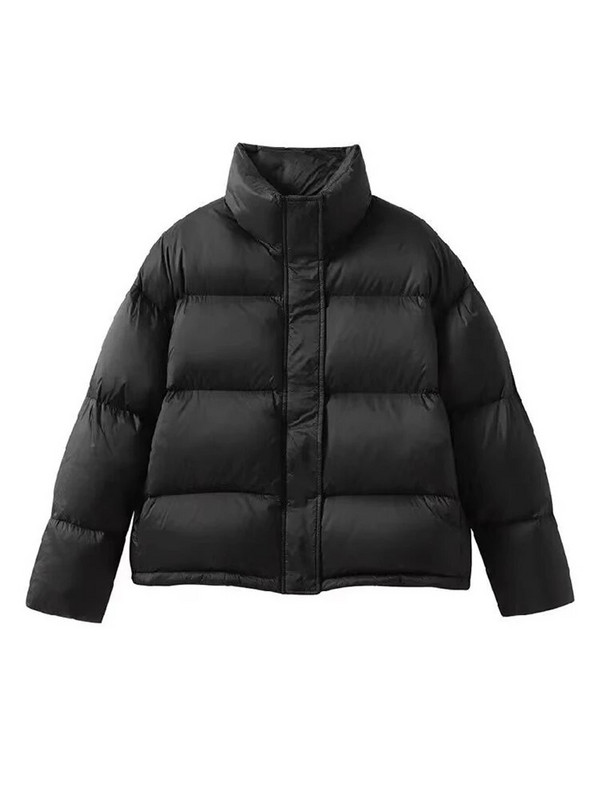 Thinken Parka mētelis sievietēm Street ar garām piedurknēm bruņurupučus, silts sieviešu kārtas kokvilnas polsterēta jaka 2023. gada ziemas modes PU sieviešu mētelis