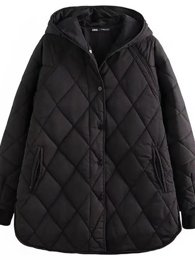 XEASY 2021 talvine vintage soe beež kapuutsiga kaelusega puuvillased riided Naiste vabaaja mantel Tänavarõivad pikkade varrukatega parkad šikk top