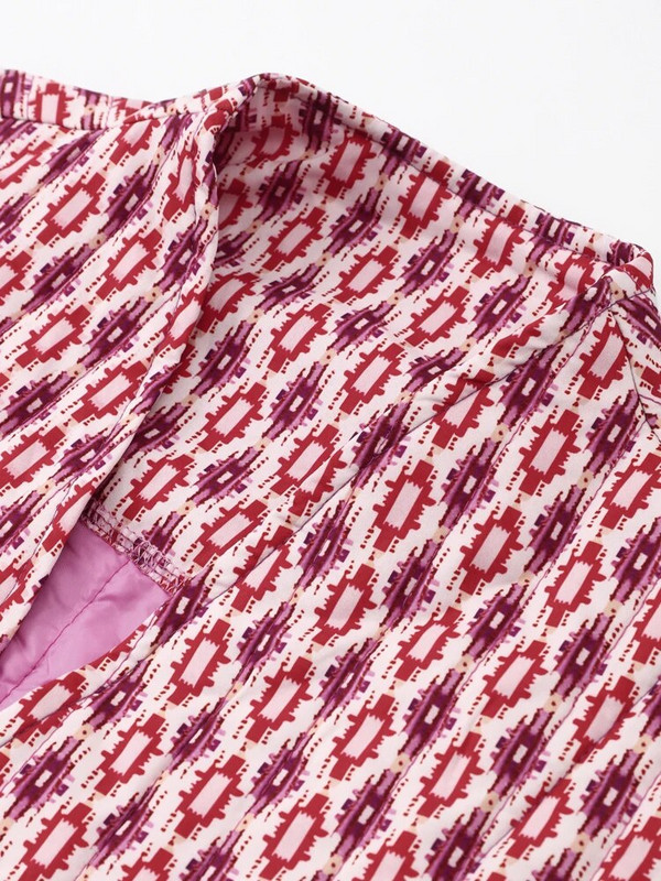 Elegantne trükitud soe naiste mantel pikkade varrukatega 2023. aasta sügistalvejoped Naistele, eest avatud tasku puuvillane tänavarõivaste jakk, daam