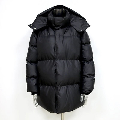 FADDISH Visokokvalitetna zimska ženska modna 2024. široka debela jakna s kapuljačom i patentnim zatvaračem Ženska jednobojna ležerna gornja odjeća s toplim džepovima