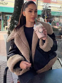 Cashmere Locomotive jakid Naiste lahtised pikkade varrukatega tõmblukud paksud mantlid sügistalv vintage soe naiste lühike jope mantel