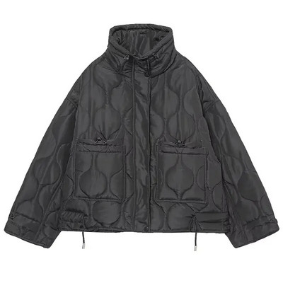 TRAFZA Ženske modne zimske kapute 5 boja Jakne sa samostojećim ovratnikom Ženske s velikim džepovima Visoka ulična gornja odjeća Mujer kaputi