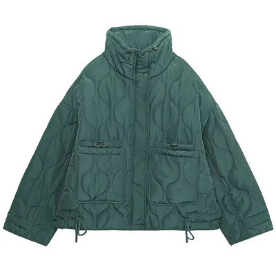 TRAFZA Ženske modne zimske kapute 5 boja Jakne sa samostojećim ovratnikom Ženske s velikim džepovima Visoka ulična gornja odjeća Mujer kaputi