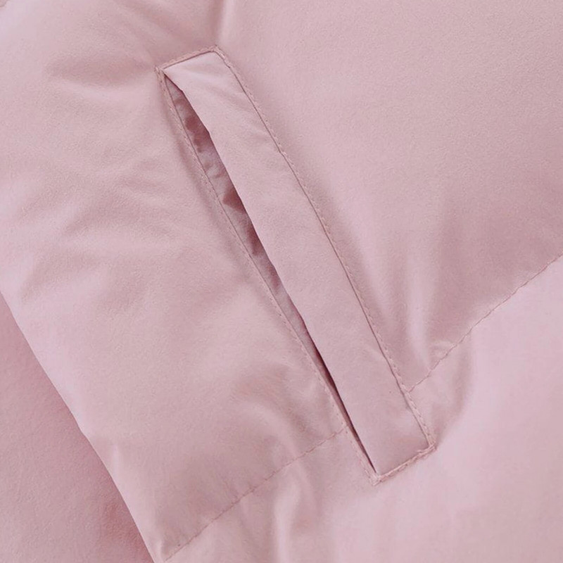 Naiste Devil Horn puhvis jakk Talvine soe tepitud mantel pikkade varrukatega lukuga ja kapuutsiga välisrõivad