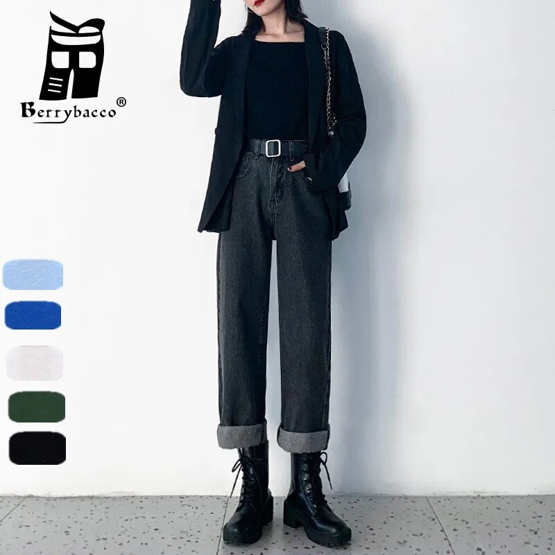 Široke hlače Kaubojske hlače za žene Odjeća Traperice Y2k Ženska odjeća 2022. Traperice visokog struka Ženska odjeća 90-ih Harajuku moda