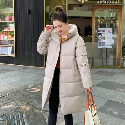 CRRIFLZ sügistalvised naiste kapuutsiga krae tõmblukuga mantlid, nööriga nööbiga pikk park, naistele soe mood õhukesed puuvillased jakid