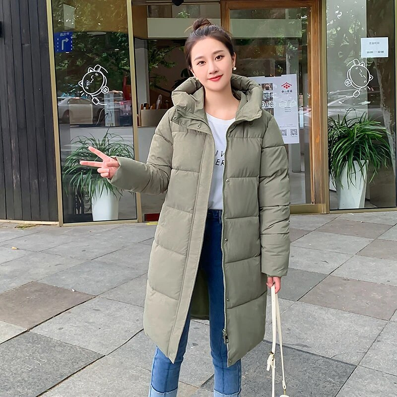 CRRIFLZ sügistalvised naiste kapuutsiga krae tõmblukuga mantlid, nööriga nööbiga pikk park, naistele soe mood õhukesed puuvillased jakid