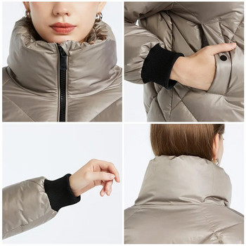 MIEGOFCE 2023 Φθινόπωρο Χειμώνας Γυναικείο παλτό Απλό στυλ Αντιανεμικό Stand-Up γιακά μπουφάν με Raglan μανίκια Γυναικεία Parka D512
