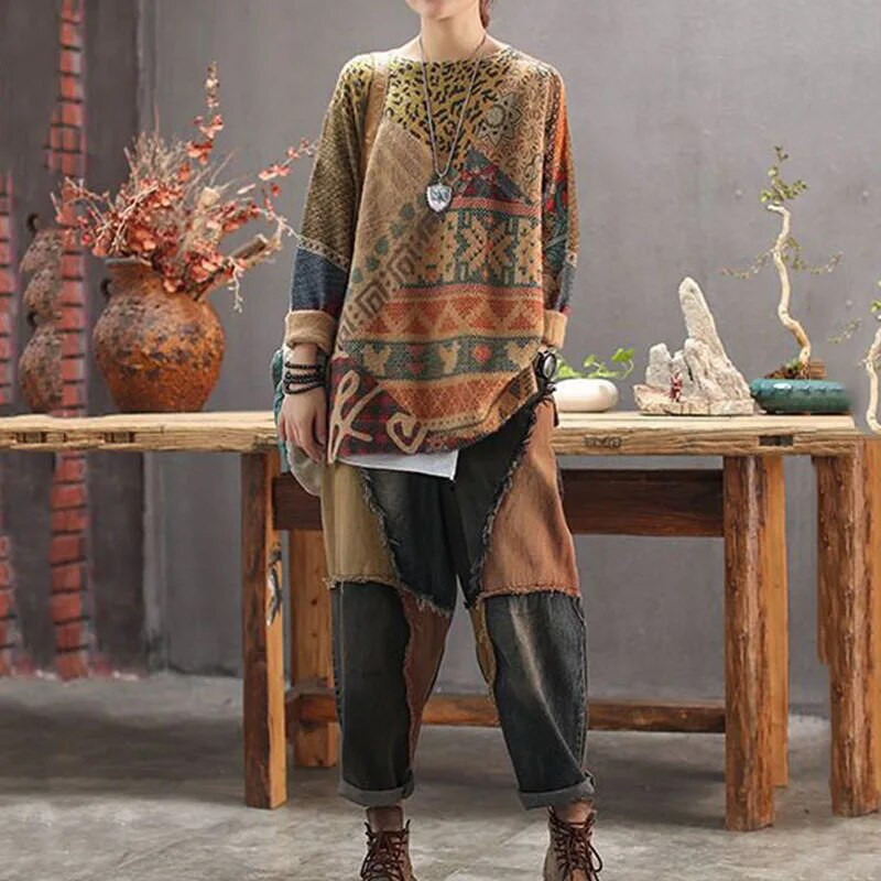 Kevadised naiste kõrge vöökohaga retrohaaremipüksid teksad 2023, uus vabaaja mood Harajuku puuvillased püksid, laia säärega redis