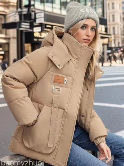 2023. aasta uus talvejope Naiste parkad Naiste sulejope, kapuutsiga mantel Paks soe tuulekindel vabaaja tudengimantel