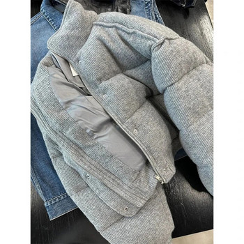 MEXZT S-3Xl Κοντά πάρκα Γυναικεία παλτό με κομμένο κάτω νούμερο Streetwear Χοντρό μπουφάν χειμωνιάτικο κορεατικό βαμβάκι με επένδυση