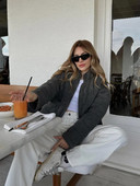 Tugev nööriga puuvillane mantel naistele moodne pikkade varrukatega lukuga taskujope 2023 sügis-talv uus naiste soe ülerõivas