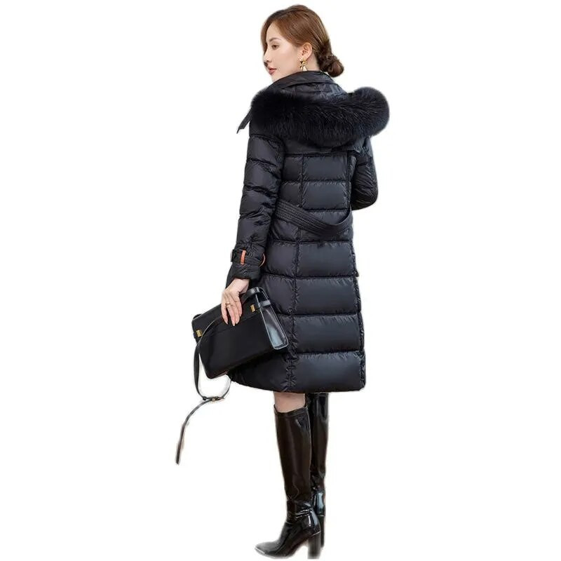 2023. aasta uus puuvillane sulemantel naiste keskmise pikkusega paksendatud moodne Slim Fit puuvillane sulemantel