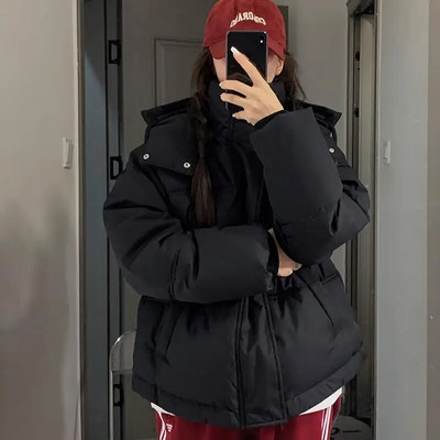 Χειμερινό μπουφάν Guilantu Γυναικείο παλτό Χοντρό βαμβάκι με επένδυση κοντά παρκά Mujer Oversize Γυναικείο παλτό με κουκούλα