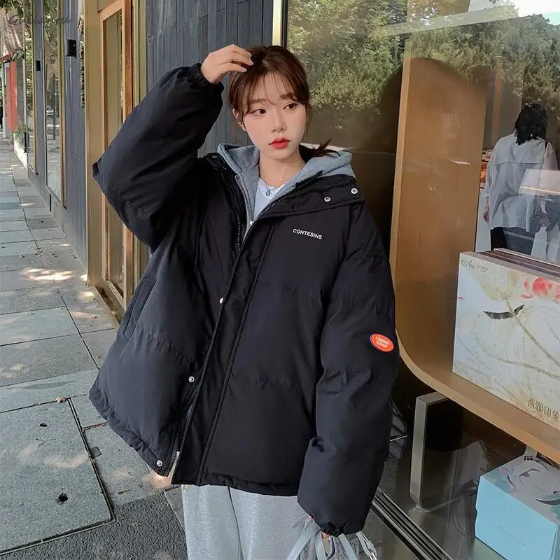 Χειμερινό μπουφάν Guilantu Γυναικείο παλτό Χοντρό βαμβάκι με επένδυση κοντά παρκά Mujer Oversize Γυναικείο παλτό με κουκούλα