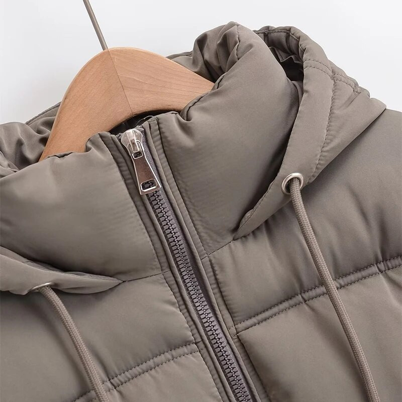 Naiste talvejope Vintage avara kapuutsiga puuvillane polsterdatud jakid Mood soojad paksud parkad Naiste ülerõivad vabaaja naisterõivad