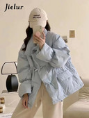 Jielur Helesinised Korea magusa moe klassikalise nööbiga lahtised naiste pargid Lihtsad, vabad ja šikid taskud 5-värvilised naiste parkad