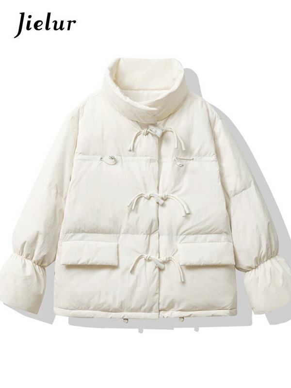 Jielur Helesinised Korea magusa moe klassikalise nööbiga lahtised naiste pargid Lihtsad, vabad ja šikid taskud 5-värvilised naiste parkad