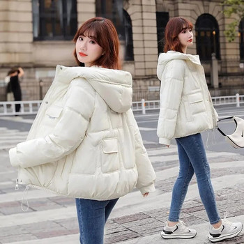 2023 Νέο χειμωνιάτικο μπουφάν Γυναικεία πάρκα Χοντρό πανωφόρι Parka Down Βαμβακερό παλτό Ρούχα ψωμιού Κορεατική έκδοση Φαρδιά ρούχα