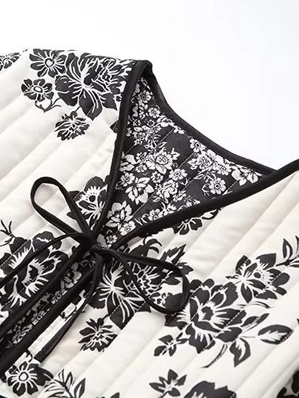 Moetrükiga ümberpööratav puuvillane jakk, naiste 2023. aasta pikkade varrukatega sügistalvejoped Naiste vintage pitsilised taskud Naiste mantel