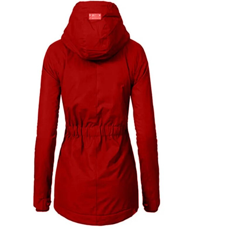 Keskmise pikkusega tavaline parkka talvemantlid naistele soojad parkad kapuutsiga paksud plüüsist talvemantlid