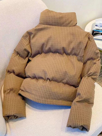 Γυναικείο μπουφάν Ψωμί Ρούχα Κοντό βαμβακερό παλτό Κορεατική μόδα Χαλαρό Φθινόπωρο Χειμώνας Νέα βάση γιακά Casual Parkas Γυναικεία Ρούχα