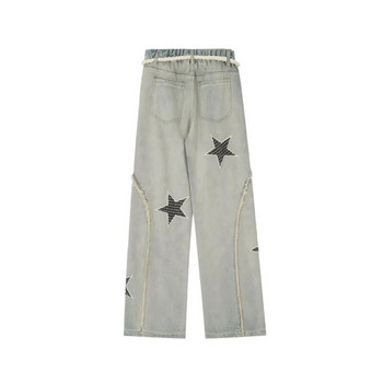 Deeptown Star Girl Y2k Vintage Jeans Γυναικεία Grunge φαρδιά τζιν παντελόνι Baddies Streetwear Harajuku Παντελόνια 90s Aesthetic Kpop