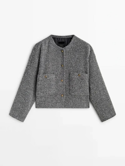 Madinga metalo spalvos auksinė striukė su blizgučiais O kaklo striukė moteriška laisva apykakle ilgomis rankovėmis, 2023 m. rudens, žiemos gatvės moteriški viršutiniai drabužiai