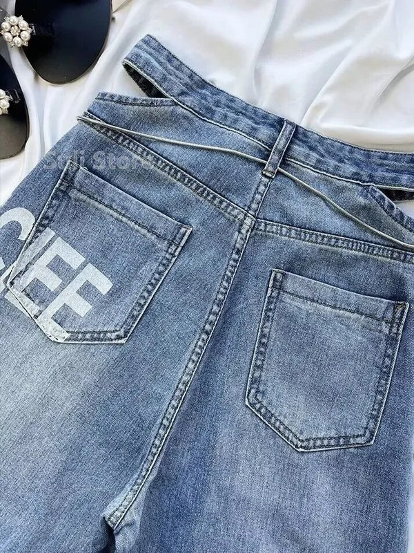 Plyšę džinsai, Moterys 2023 m. Moteriški drabužiai Vintažiniai džinsai Moteriški aukštu juosmeniu Y2k Moteriškos kelnės Gatvės drabužiai Džinsiniai Baggy Korėjos mada