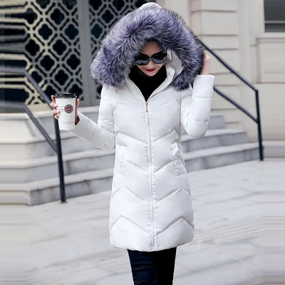 Big Fur 2023 New European Fashion Must naiste jakk Plus suurus 7XL Naine Parkas Naiste soe talvemantel Kapuutsiga naiste ülerõivad