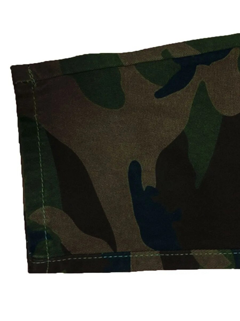LW Camo Print Side Pocket Cargo Džinsai Vintage Cargo Kelnės Moteriškos madingos gatvės aprangos plačios kojos aukštu juosmeniu tiesios Y2k kelnės