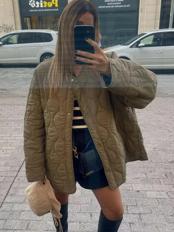 Vientisos dygsniuotos striukės, moteriškos 2023 m. rudens žiemos žieminiai paltai su viena krūtine su kišenėmis, moteriški, ilgomis rankovėmis, laisvalaikio moteriški elegantiški viršutiniai drabužiai