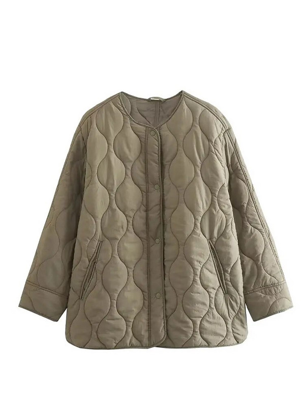 Vientisos dygsniuotos striukės, moteriškos 2023 m. rudens žiemos žieminiai paltai su viena krūtine su kišenėmis, moteriški, ilgomis rankovėmis, laisvalaikio moteriški elegantiški viršutiniai drabužiai