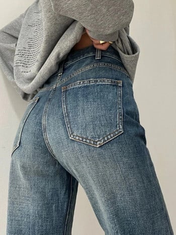 S-4XL Jeans Women Leisure Denim All-match Loose New Straight ολόσωμο ανοιξιάτικα streetwear Simple Student Vintage Distressed