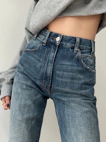 S-4XL Jeans Women Leisure Denim All-match Loose New Straight ολόσωμο ανοιξιάτικα streetwear Simple Student Vintage Distressed