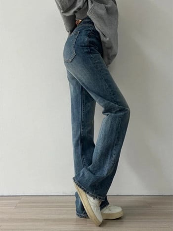 S-4XL Jeans Women Leisure Denim All-match Loose New Straight ολόσωμο ανοιξιάτικα streetwear Simple Student Vintage Distressed