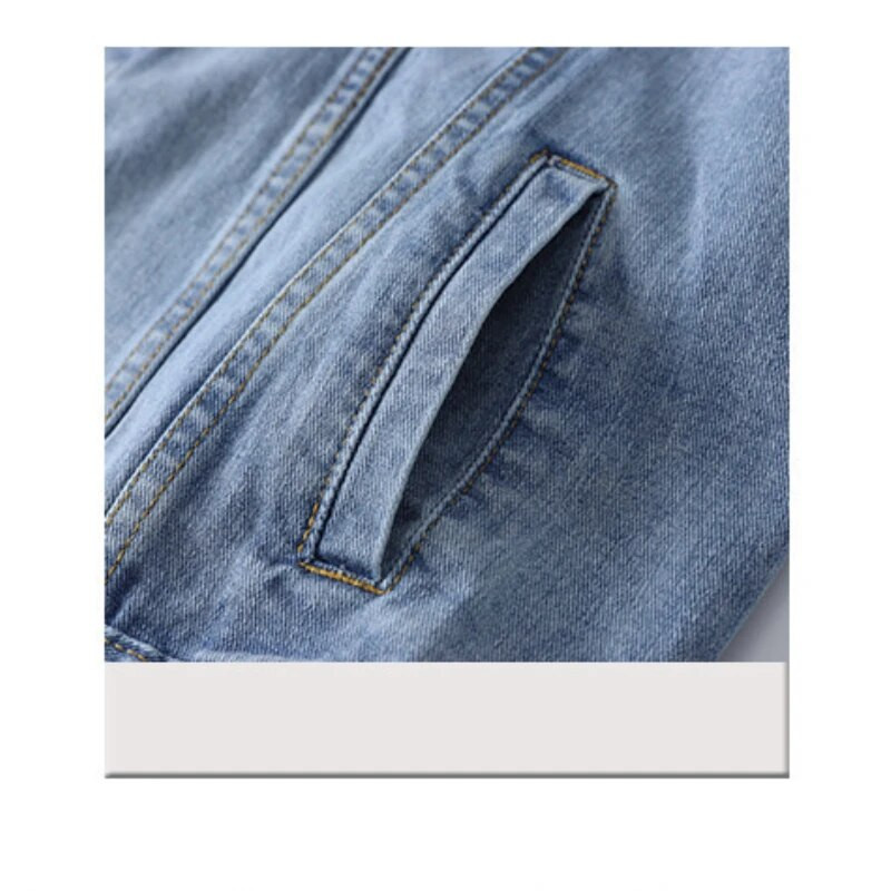 Vintage ženska jakna 2023 Jesen Zima Oversize traper jakne Isprane plave traperice Kaput s otvorenim ovratnikom Gornja odjeća Bomber jakna