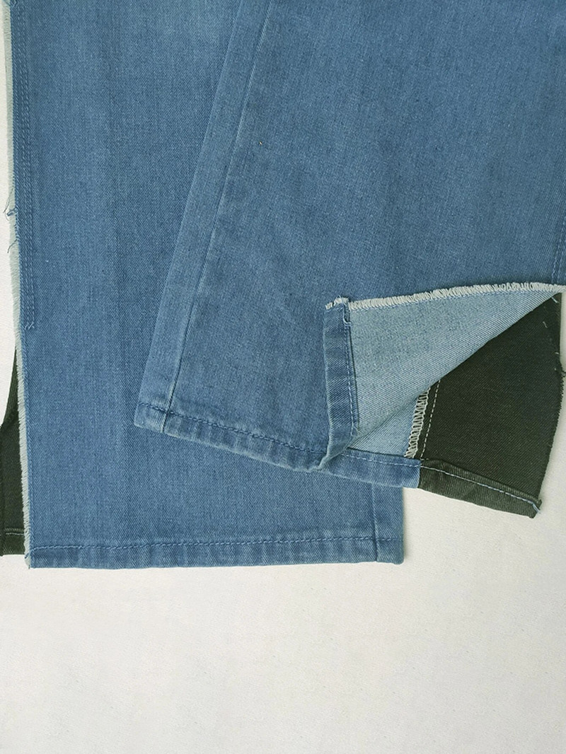 Kõrge vöökohaga naiste teksad 2023, uus mood, avarad ema lõhikuga teksapüksid Street Plus Size naiste sirged püksid