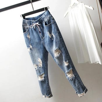 Zomer Ripped Boyfriend Jeans Voor Vrouwen Mode Losse Vintage Hoge Taille Jeans Plus Size Jeans 4XL Pantalones Mujer Vaqueros