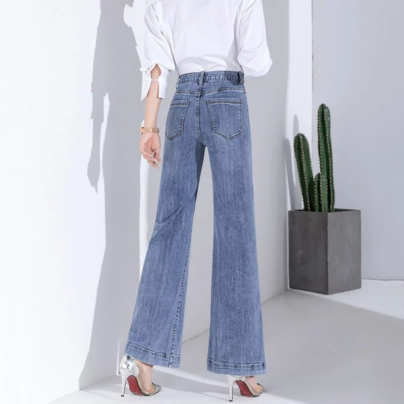 Vintažiniai džinsai su aukštu juosmeniu Mom Elegantiški Laisvi Prašmatnus Kišeninis Dizainas Tiesios Kelnės Moterims Naujas pavasaris Ruduo Baggy Moteriški Džinsai Vaqueros