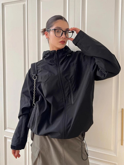 Tuulejope Naiste sügisene vintage kapuutsiga mantel Naiste vabaaja avara lukuga õuejoped Naiste neutraalses stiilis ülerõivad